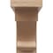 Ekena Millwork 5"W x 15"D x 10"H Classic Alma Rough Cedar Woodgrain TimberThane Corbel, Primed Tan CORUR05X15X10ALMRCPR - alternate 4